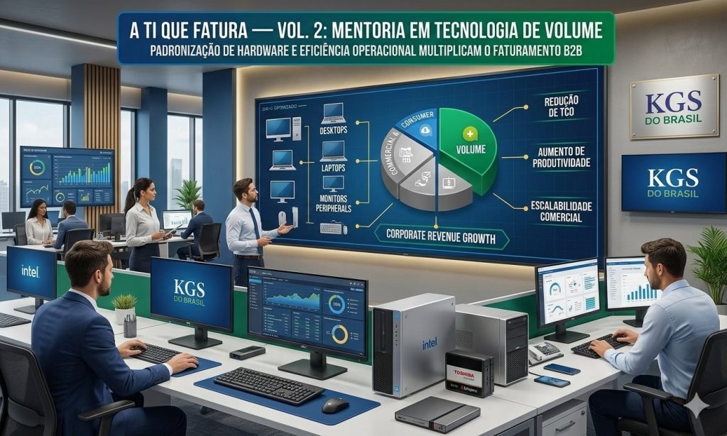 Mentoria em Tecnologia de Volume — Como a padronização de hardware e a eficiência operacional multiplicam o faturamento B2B